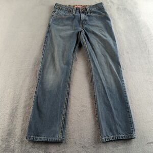 Vintage Levis Jeans Boys 16 28x28 (Fits 24x29) Blue Faded Straight Flap Y2K